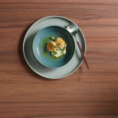 ASA SELECTION ASA Kolibri Grey Essteller d: 26,5 cm / h: 1,8 cm Обеденная тарелка ASA Kolibri Grey d: 26,5 см / h: 1,8 см