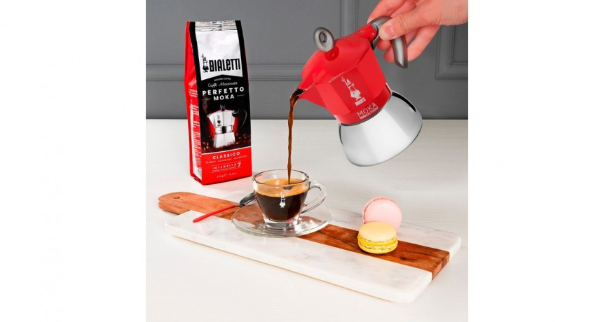 Bialetti Bialetti Moka Induction, Espressomaschine rot/silber, 6 Tassen  rot, silber Bialetti Moka Induction, эспрессо-машина красный/серебристый, 6 чашек