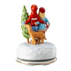 Hutschenreuther Hutschenreuther Jahresartikel Weihnachten 2021 Spieluhr gross 'Weihnachtsgaben' - limitiert auf 999 Stuck d: 12 cm / h: 16 cm Ежегодная статья Hutschenreuther Рождественская музыкальная шкатулка 2021 г., большая «Рождественские подарки» -