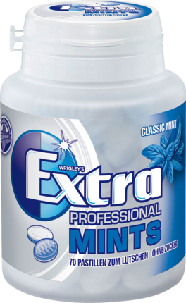 EXTRA Professional Mints Мята	 Таблетки	 без сахара, 70 шт
