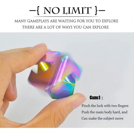 Vicabo Fidget toys Aluminiumlegierung Wurfel Spinner Fidget-Toys fur Kinder Игрушки-непоседа Спиннер для игральных костей из алюминиевого сплава Игрушки-непоседа для детей