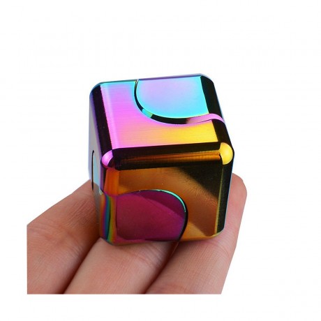 Vicabo Fidget toys Aluminiumlegierung Wurfel Spinner Fidget-Toys fur Kinder Игрушки-непоседа Спиннер для игральных костей из алюминиевого сплава Игрушки-непоседа для детей