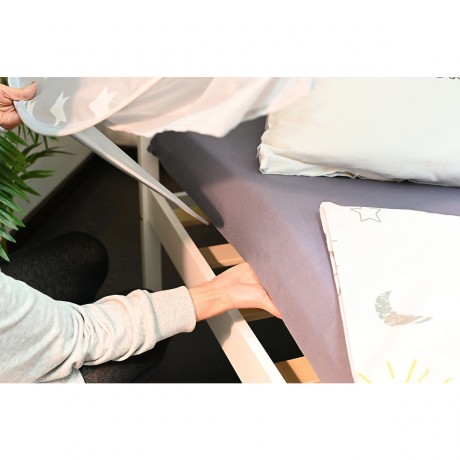 KNORR Toys Bettzelt Grey white stars Кровать-палатка Серые белые звезды