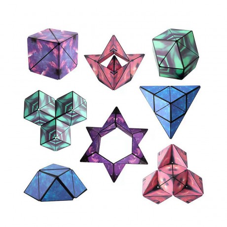 Hocan 3D geometrischer magnetischer Wurfel Padagogisches Spielzeug 3D Геометрический Магнитный Куб Обучающая Игрушка