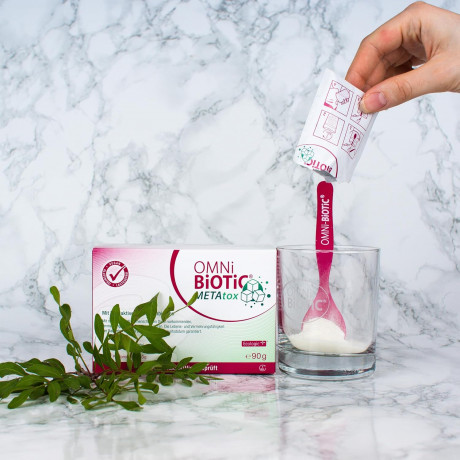 OMNi-BiOTiC METAtox Пробиотик для диетического питания при нарушениях обмена сахара и жиров, 30шт х 3 г