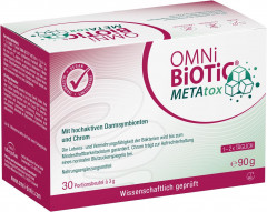 OMNi-BiOTiC METAtox Пробиотик для диетического питания при нарушениях обмена сахара и жиров, 30шт х 3 г
