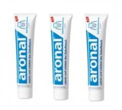 Aronal Zahnfleischschutz mit Zink Аронал Зубная паста с цинком для укрепления дёсен, Набор 3шт.x75 г