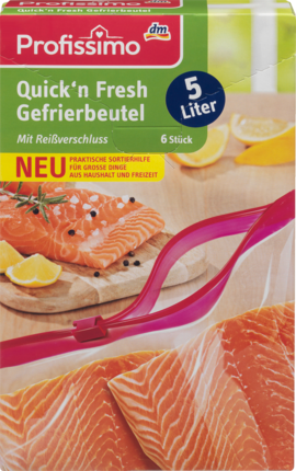 Profissimo пакеты для заморозки Quick`n fresh 5L, 6 шт