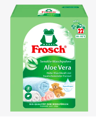 Frosch Sensitivwaschmittel Pulver Aloe Vera, 22 Wl Универсальный стиральный порошок	 Порошок Алоэ Vera чувствительный, 22 загрузки