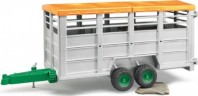 Bruder Viehtransportanhanger mit 1 Kuh Прицеп для перевозки скота с 1 коровой