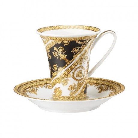Rosenthal meets Versace Rosenthal Versace I love Baroque Kaffeetasse 0,18 L mit Untertasse 2-tlg. Rosenthal Versace Кофейная чашка I love Baroque 0,18 л с блюдцем 2 шт.