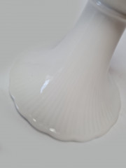 Tirschenreuth Белый фарфоровый подсвечник, 11см x 10,5см, Германия, 1970-80гг.