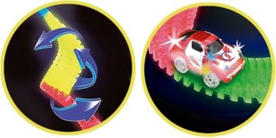 FANTASTIC TRACKS Autorennbahn Fahrzeuge Set Polizei und Feuerwehr Autorennbahn Fahrzeuge Набор автомобилей для автогонок