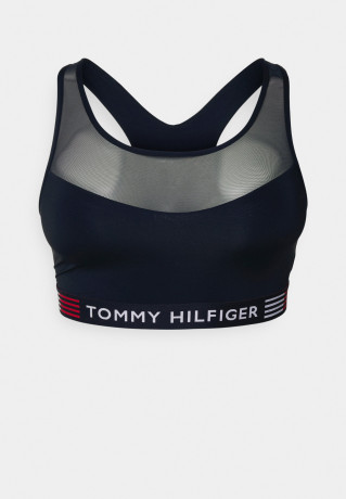 Tommy Hilfiger UNLINED BRALETTE CURVE Bikini top desert sky БЕЗ ПОДКЛАДКИ CURVE Верх бикини небо пустыни