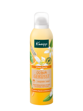 Kneipp Schaum-Dusche Wachgekusst, Кнайпп Пена для душа с маслом жожоба и ароматом цветков апельсина, 200 мл