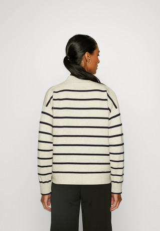 Tommy Hilfiger SOFT Jumper heathered oatmilk/desert sky СОФТ джемперы овсяное молоко с вересковым оттенком / небо пустыни