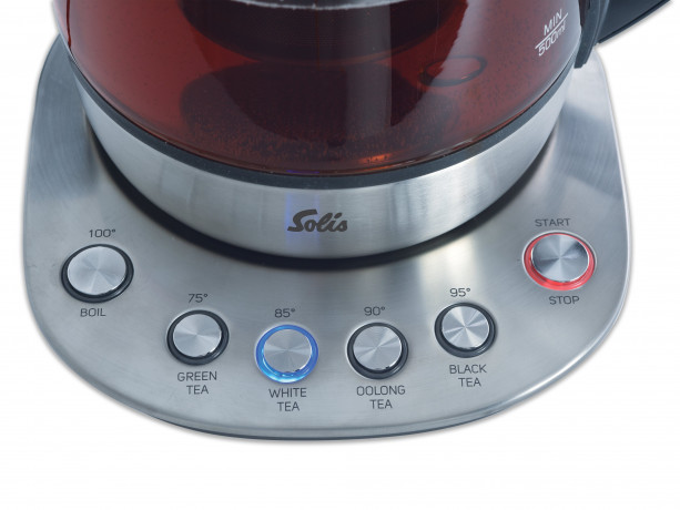 SOLIS OF SWITZERLAND SOLIS OF SWITZERLAND Wasserkocher Teekocher Typ 5515, 1,2 l, 1400 W, Wasserstandsanzeige, Kalkfilter, Tee Funktionen  Чайник SOLIS OF SWITZERLAND тип 5515, 1,2 л, 1400 Вт, индикатор уровня воды, фильтр от накипи, функции чая