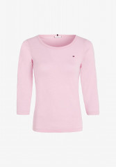 Tommy Hilfiger 1985 SLIM OPEN 3/4 Long sleeved top iconic pink 1985 SLIM OPEN 3/4 Топ с длинными рукавами культовый розовый
