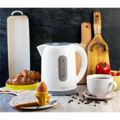 Adler Adler Wasserkocher AD 1234, 2200 W, 1,7 l, automatische Abschaltung, Weiss / Blau  Чайник Adler AD 1234, 2200 Вт, 1,7 л, автоотключение, белый/синий