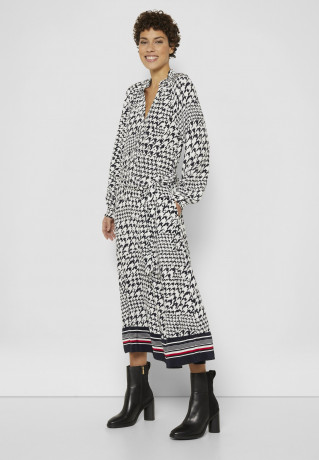 Tommy Hilfiger SHIFT LONG DRESS Shirt dress sky ecru ПЛАТЬЕ SHIFT LONG DRESS Платье-рубашка небо экрю