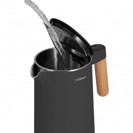 Concept Concept Wasserkocher RK3300/RK3302, Wasserkocher mit Temperaturregelung 1,5L Anthrazit Чайник Concept RK3300/RK3302, чайник с регулировкой температуры 1,5л