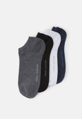 Tommy Hilfiger WOMEN SNEAKER 4 PACK Socks white/black/grey/jeans ЖЕНСКИЕ КРОССОВКИ (4 УПАКОВКИ) Носки белый/черный/серый/джинсовый