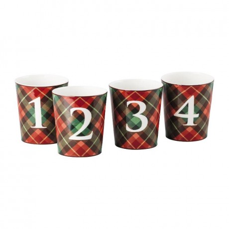 Hutschenreuther Hutschenreuther 'Cozy Winter' Tischlichter Set 4-tlg. d: 7 cm / h: 8 cm Hutschenreuther "Cozy Winter" Набор настольных светильников, 4 шт. д: 7 см / ч: 8 см