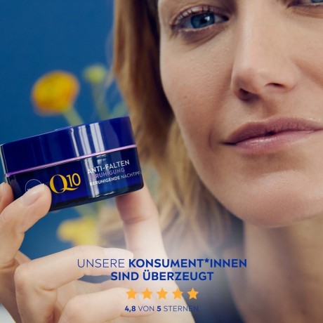 Nivea Q10 Power Anti-Falten + Beruhigung Nachtpflege Sensitiv  Q10 Power против морщин + успокаивающий ночной уход для чувствительной кожи