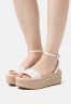 Tommy Hilfiger PLATFORM  Platform sandals sugarcane ПЛАТФОРМА Босоножки на платформе сахарный тростник