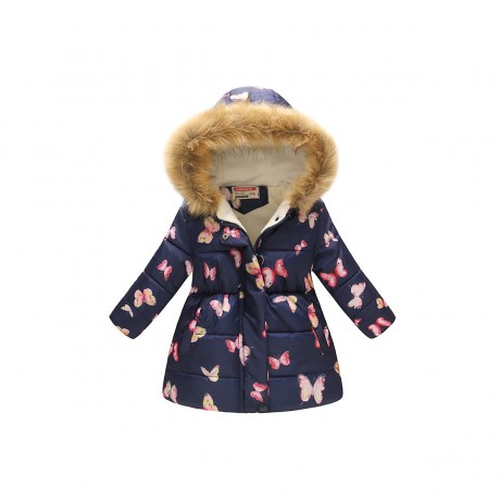 frler frler Steppjacke mit Kunstfell Kragen Mantel fur Madchen frler стеганая куртка с воротником из искусственного меха пальто для девочки