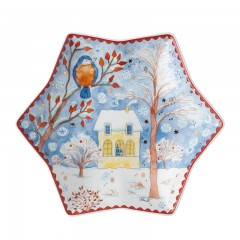 Hutschenreuther Hutschenreuther Sammeledition 2022 Weihnachtsabend Sternschale 24 cm Коллекционное издание Hutschenreuther 2022 Сочельник со звездой 24 см