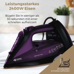 Aoucheni Aoucheni Dampfbugeleisen AJ2085 Kabelloses Dampfbugeleisen, 2400 W  Паровой утюг Aoucheni AJ2085 Беспроводной паровой утюг 2400 Вт