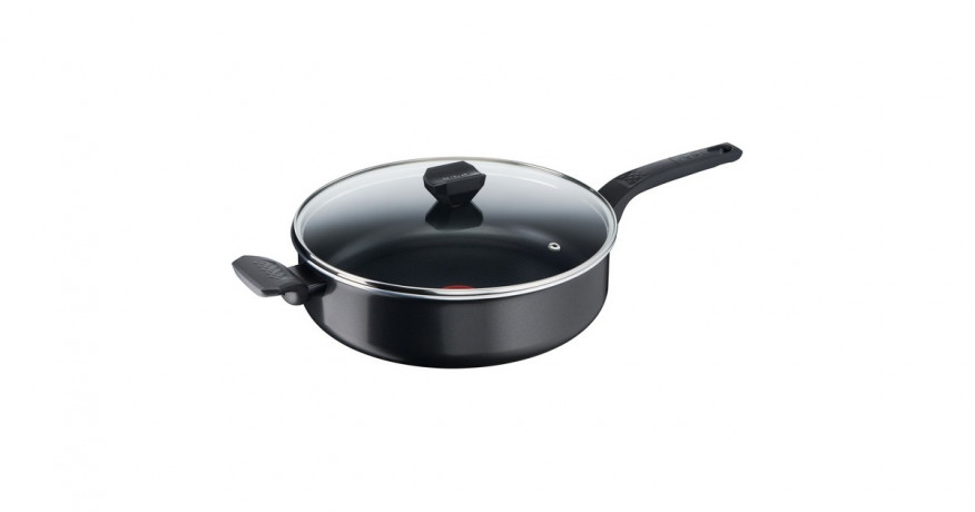 Tefal Tefal Schmorpfanne Easy Cook & Clean, O 24cm schwarz, mit Glasdeckel  schwarz Сковорода для тушения Tefal Easy Cook &amp; Clean, O 24 см, черная, со стеклянной крышкой