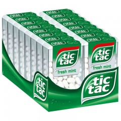 Ferrero Tic Tac 100er Fresh Mint Ферреро Конфеты Тик-Так Мята, Коробка 16 шт.x 49 г