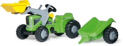 Rolly Toys ROLLY TOYS RollyKiddy Futura grun mit Lader und Anhanger ROLLY TOYS RollyKiddy Futura зеленый с погрузчиком и прицепом
