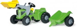 Rolly Toys ROLLY TOYS RollyKiddy Futura grun mit Lader und Anhanger ROLLY TOYS RollyKiddy Futura зеленый с погрузчиком и прицепом
