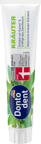 Dontodent Zahnpasta Kräuter Зубная паста с экстрактом Ромашки, Мирры, Шалфея и мяты, 125 мл