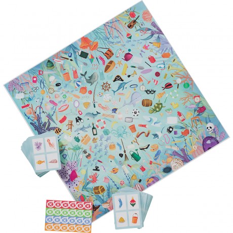 APLI Kids Unterwasser-Suchspiel Observation Game Подводная игра с поиском предметов Observation Game