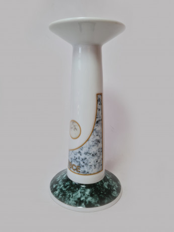 Hutschenreuther IG BCE Подсвечник "Под мрамор", 19,5см x 9,5см, Германия, 1960-70гг.