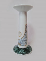 Hutschenreuther IG BCE Подсвечник "Под мрамор", 19,5см x 9,5см, Германия, 1960-70гг.