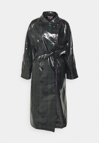 Tommy Hilfiger LAMINATED CHECK Trenchcoat black watch LAMINATED CHECK Тренч черные часы
