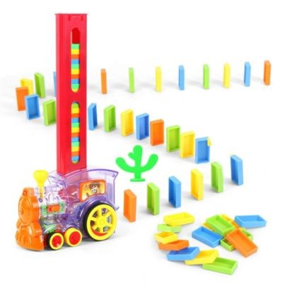 Vicabo Domino Zug Spielzeug Set Dominosteine Domino Spiel Spielzeugautos fur Kinder Домино поезд игрушечный набор домино игра домино игрушечные машинки для детей