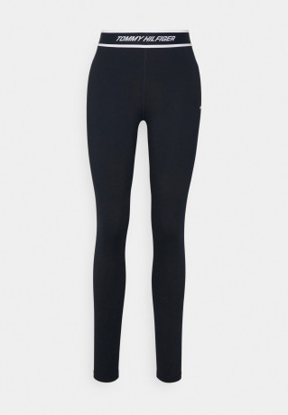 Tommy Hilfiger TAPE LEGGING Leggings desert sky ЛЕГГИНГИ С ЛЕНТОЙ Леггинсы небо пустыни