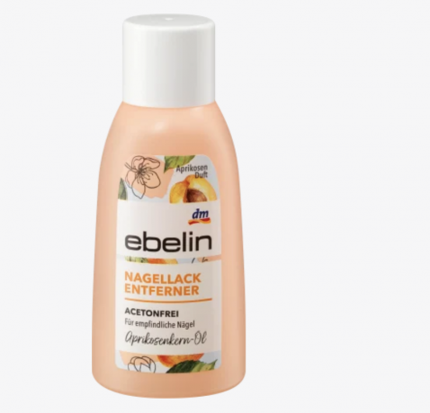ebelin Nagellackentferner Acetonfrei Aprikosenduft, 125 ml Жидкость для снятия лака Профессиональная, без ацетона, 125 мл