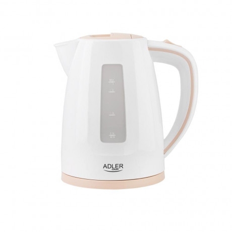 Adler Adler Wasserkocher AD 1264 Wasserkocher 1,7 Liter 2200 Watt Kalkfilter weiss / beige  Чайник Adler AD 1264 чайник 1,7 литра 2200 Вт с фильтром от накипи белый/бежевый