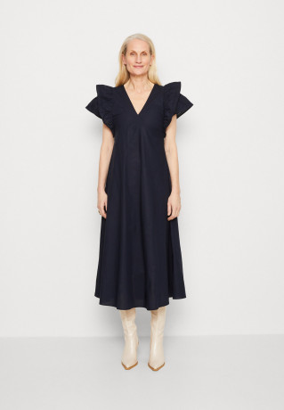 Tommy Hilfiger FRILL DRESS Day dress desert sky ПЛАТЬЕ С РЯБКАМИ Повседневное платье небо пустыни