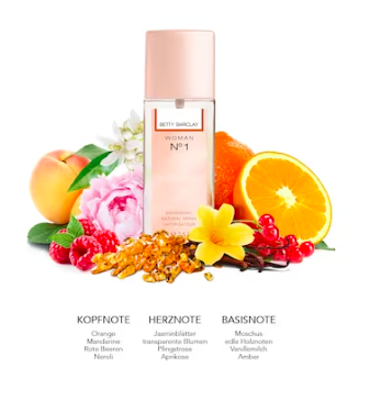 Betty Barclay woman No. 1 Дезодорант Натуральный спрей, 75 мл