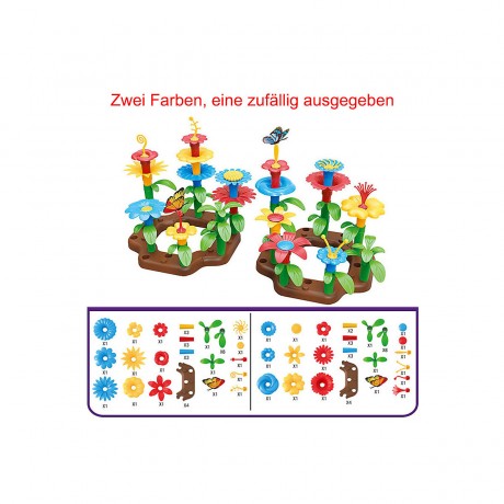Vicabo Blumengarten Spielzeug Konstruktionsspielzeug fur Kinder Цветочные садовые игрушки Строительные игрушки для детей