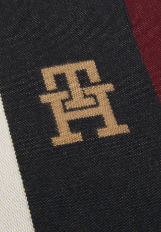 Tommy Hilfiger FEMININE LARGE SQUARE Foulard khaki/corporate mix ЖЕНСКИЙ БОЛЬШОЙ КВАДРАТ платок хаки/корпоративный микс