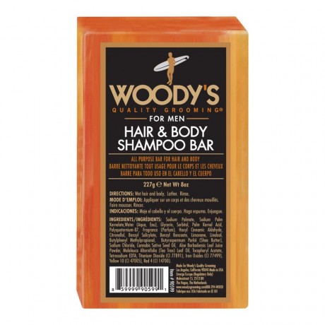 Woody's Haarpflege Shampoo Шампунь для волос Bar, 227 мл